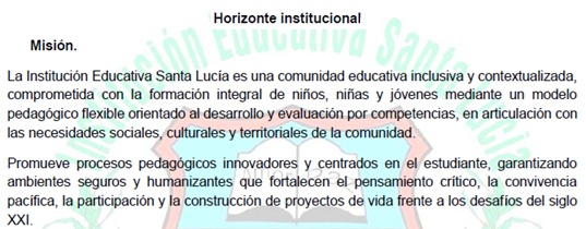 Misión Institucional